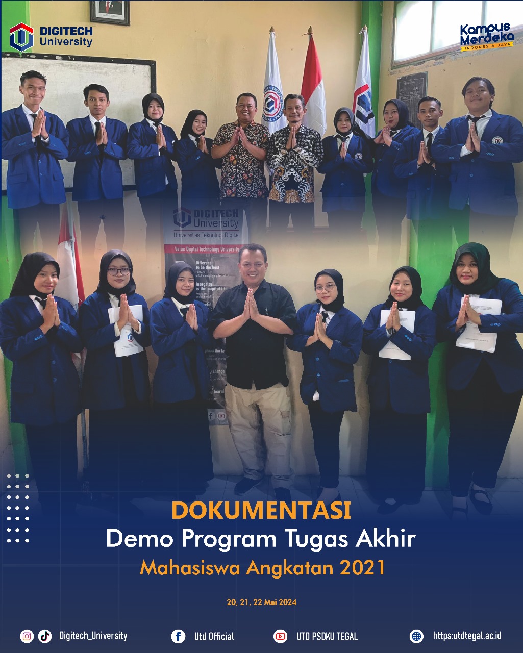 Suasana Demo Program Tugas Akhir Universitas Teknologi Digital