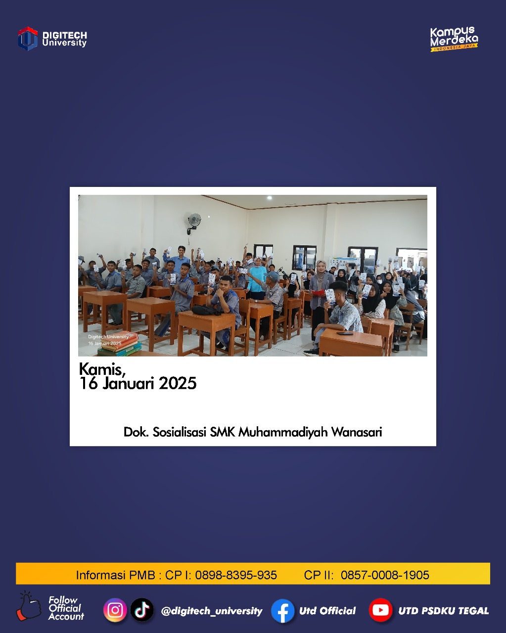 Sosialisasi di SMK Muhammadiyah Wanasari Brebes